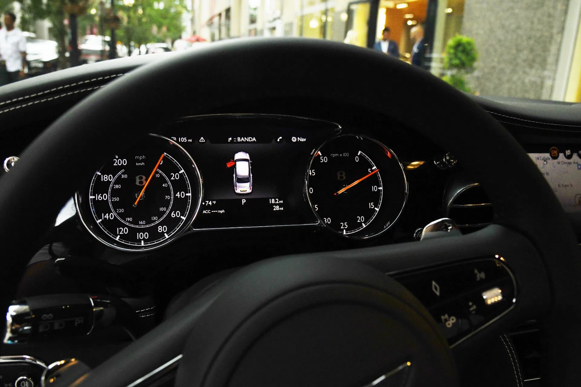 2019 Bentley Mulsanne Speed interior, Beluga