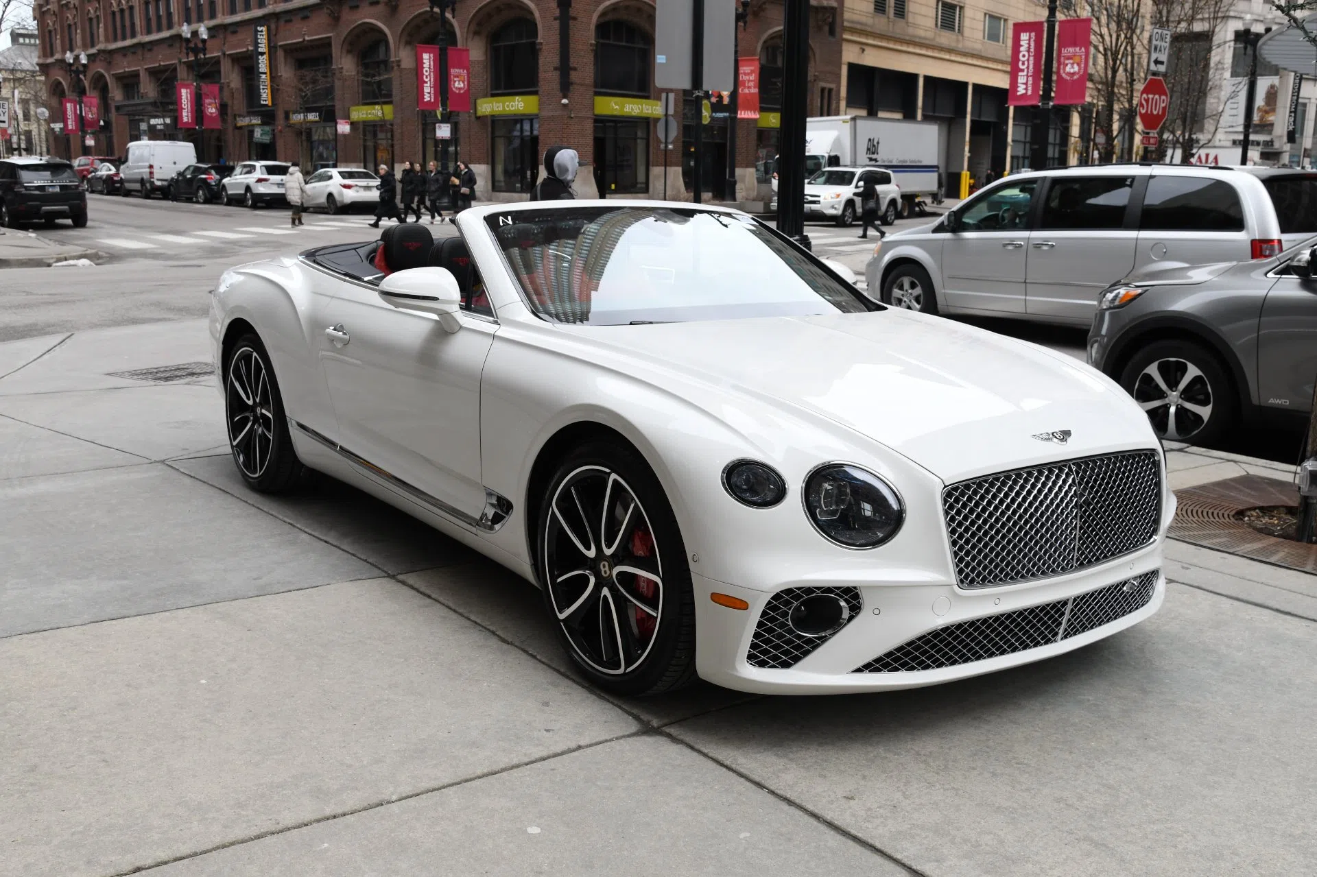 2020 Bentley Continental GTC for sale, exterior, Glacier White Solid