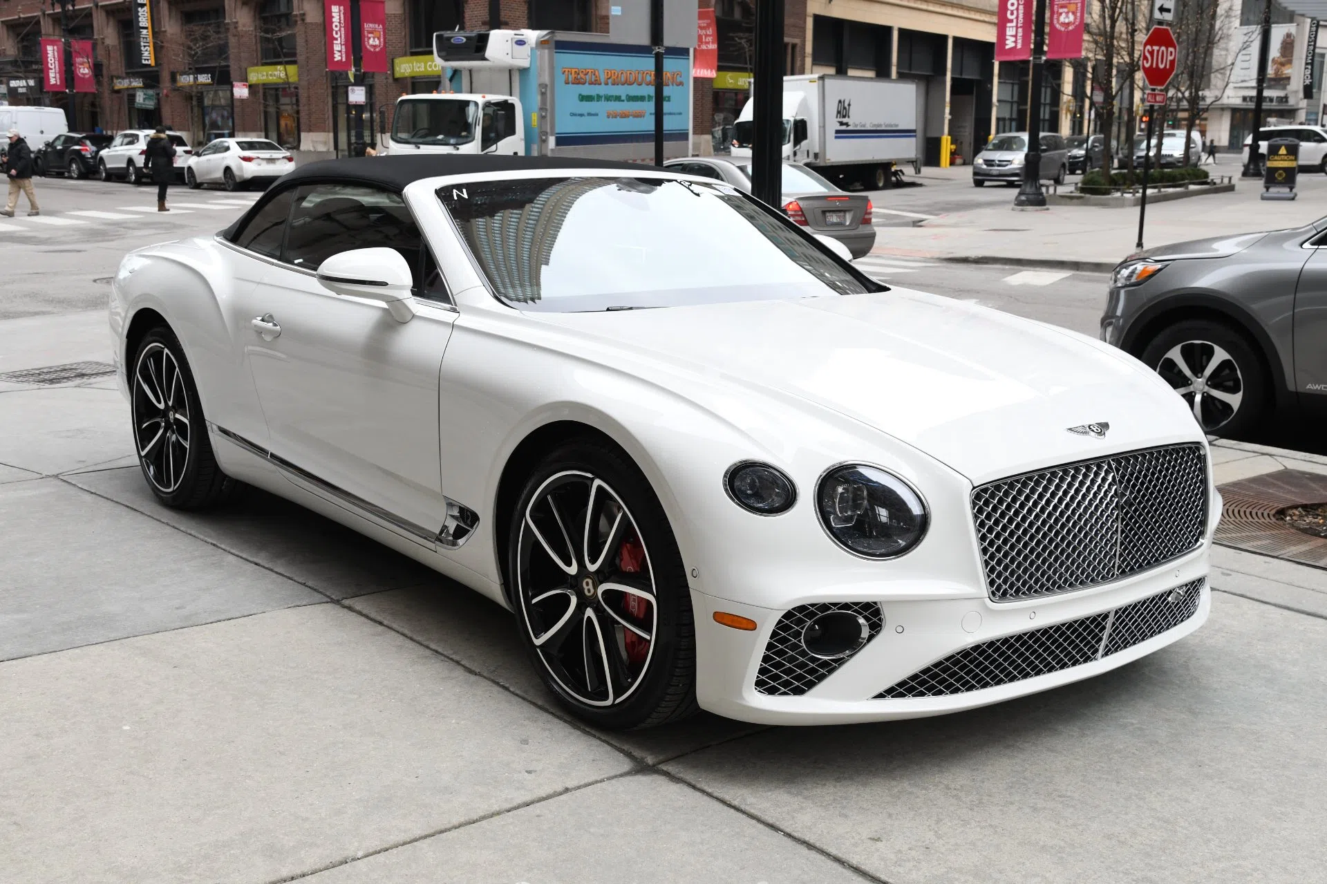 2020 Bentley Continental GTC for sale, exterior, Glacier White Solid