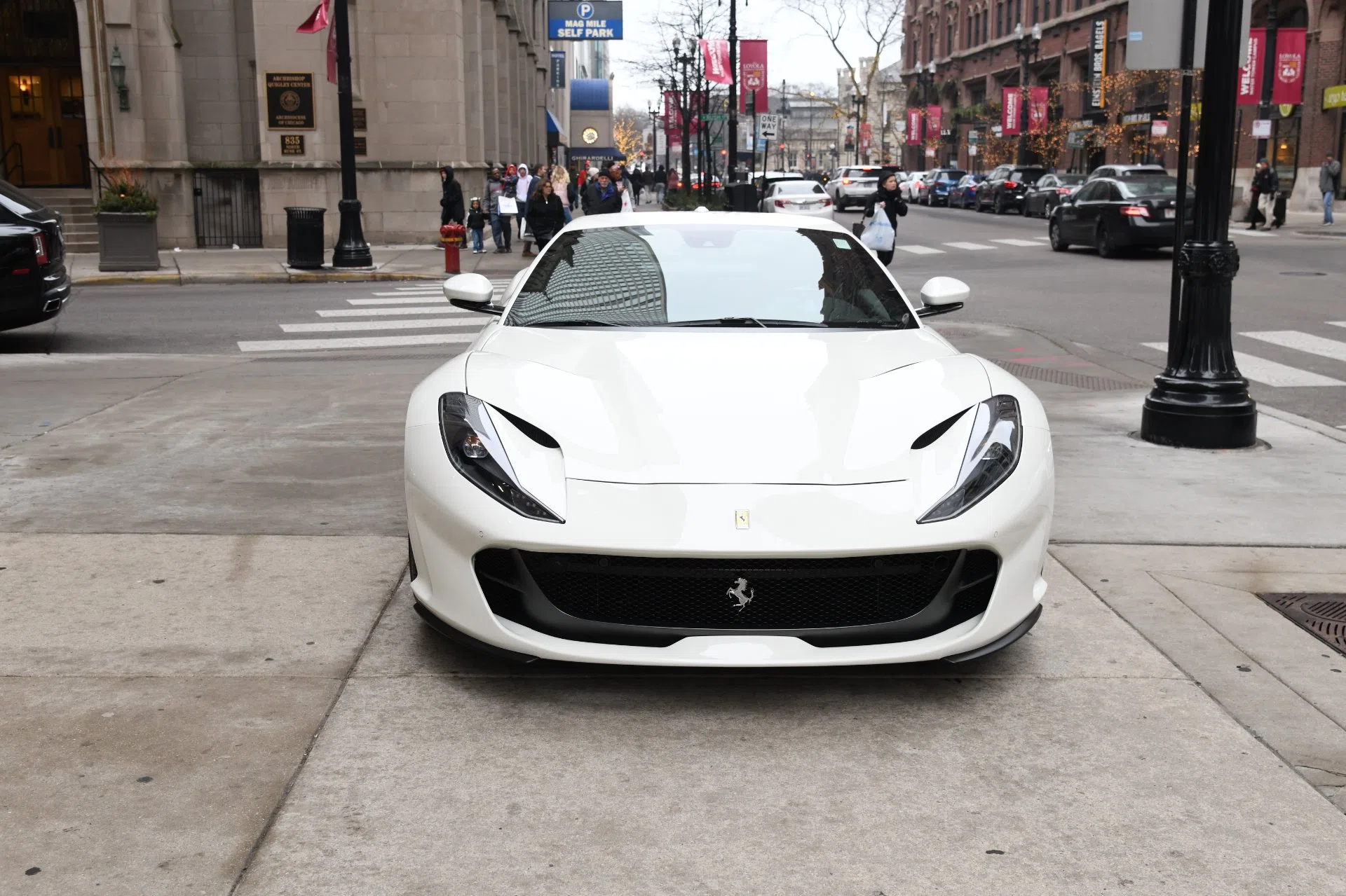 2020 Ferrari 812 Superfast for sale, exterior, Bianco Avus