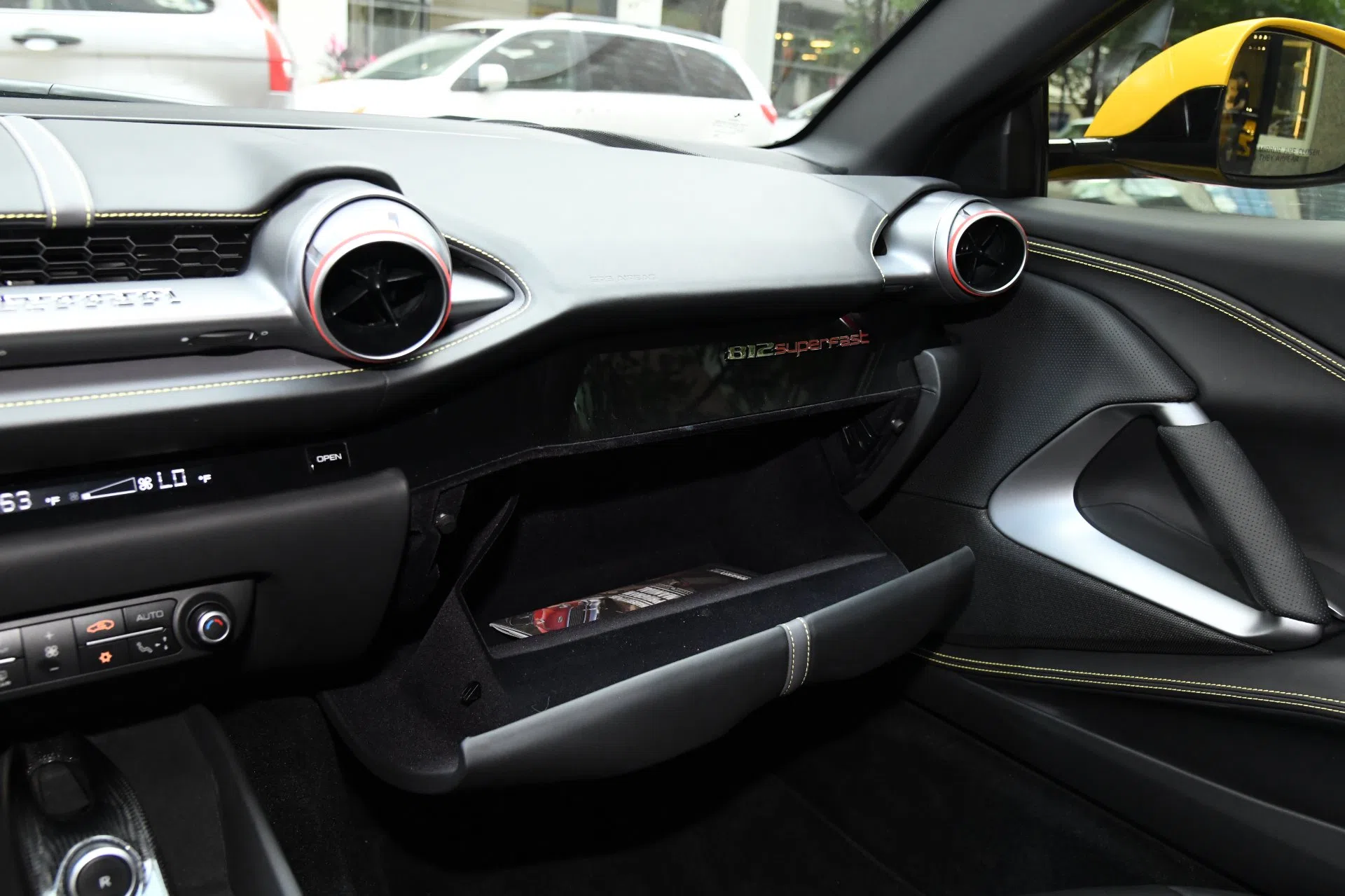 2018 Ferrari 812 Superfast interior, door panel, Nero