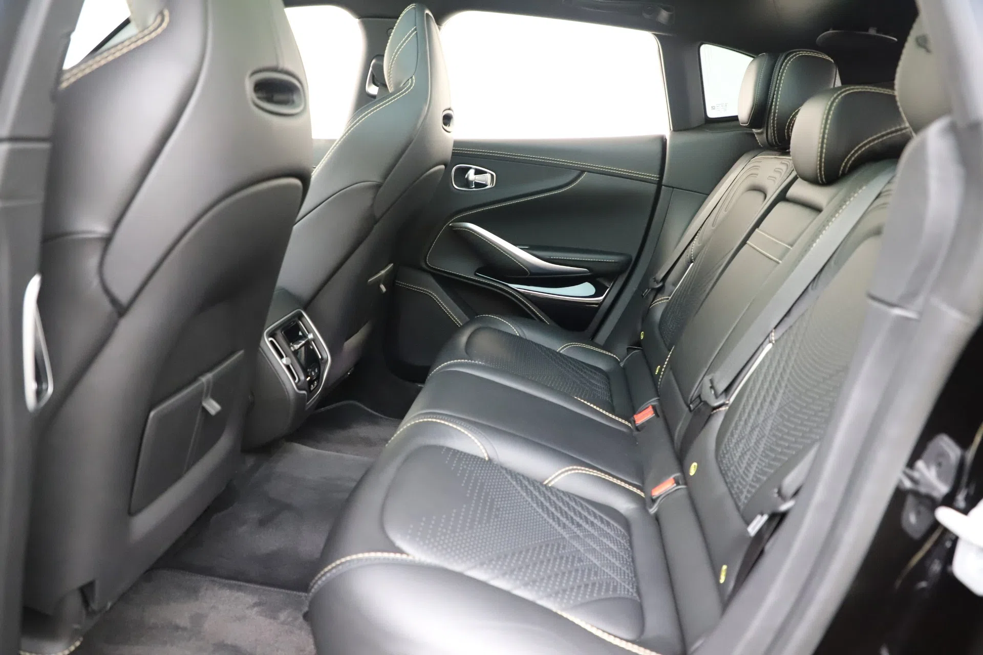 2020 Aston Martin DBX SUV interior, seats, Black