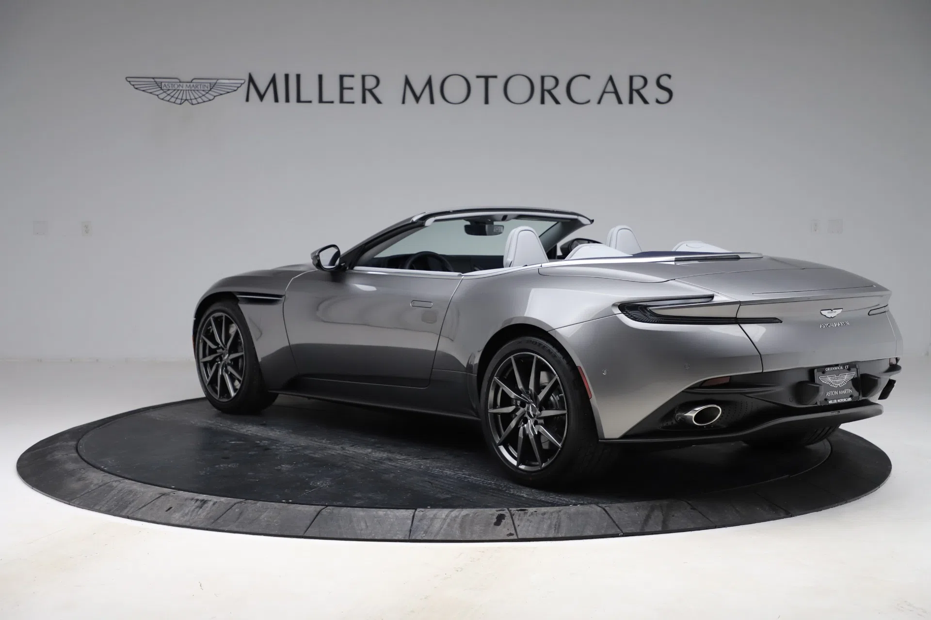 2020 Aston Martin DB11 Volante Convertible, side profile, Tungsten Silver