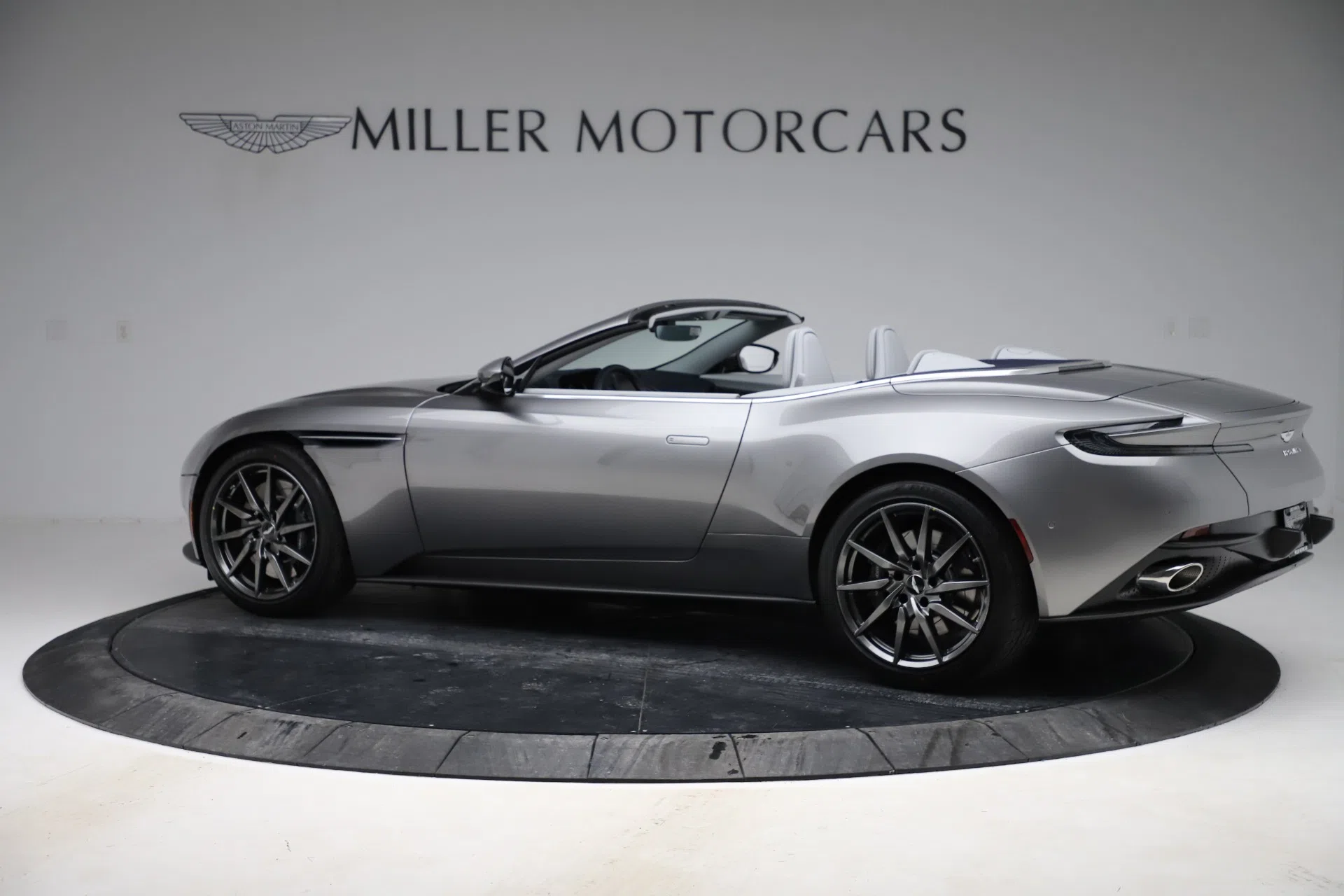 2020 Aston Martin DB11 Volante Convertible, side profile, Tungsten Silver