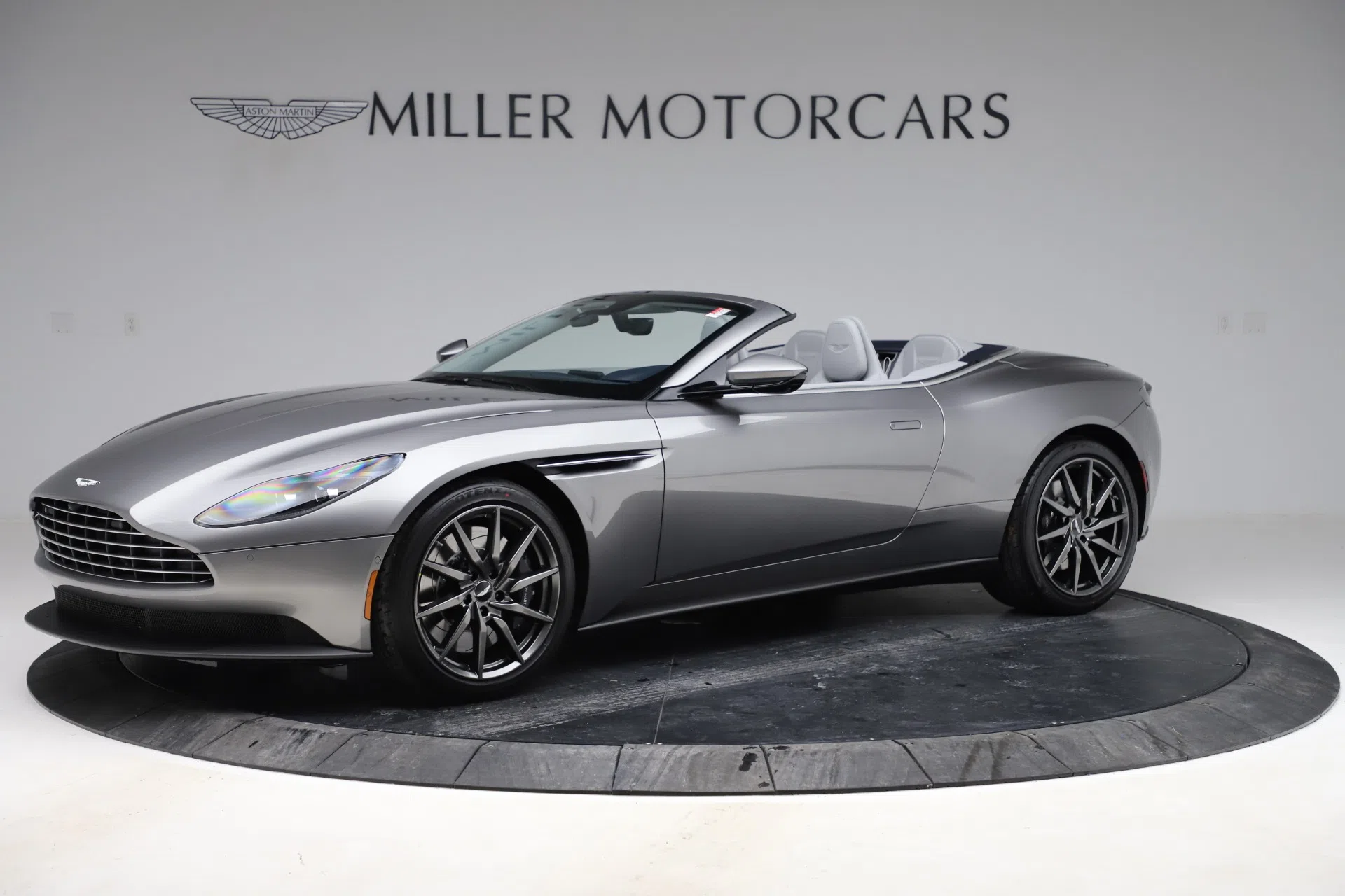2020 Aston Martin DB11 Volante Convertible, side profile, Tungsten Silver
