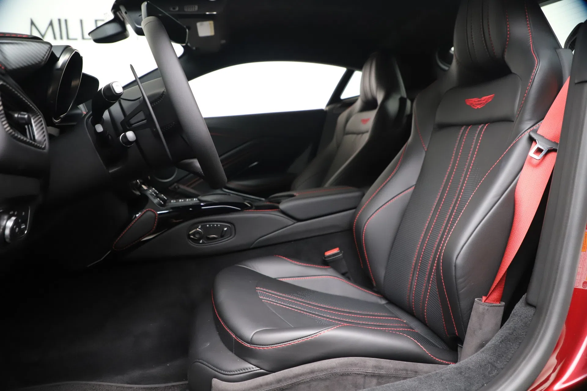2020 Aston Martin Vantage Coupe interior, seats, Obsidian Black