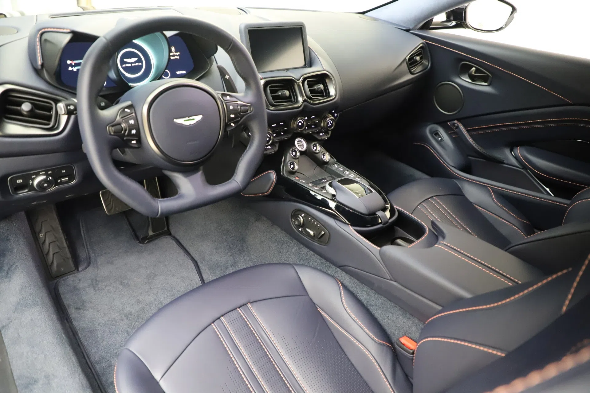 2020 Aston Martin Vantage Coupe interior, Dark Knight