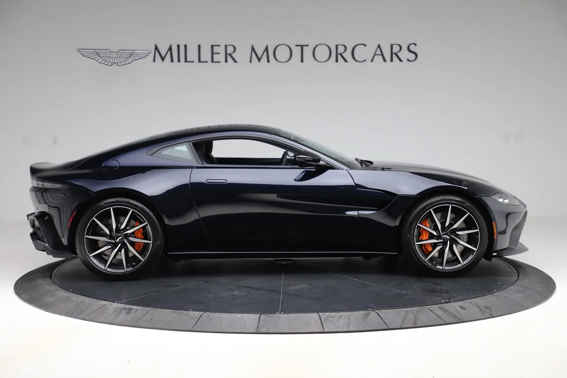2020 Aston Martin Vantage Coupe, side profile, Ultramarine Black