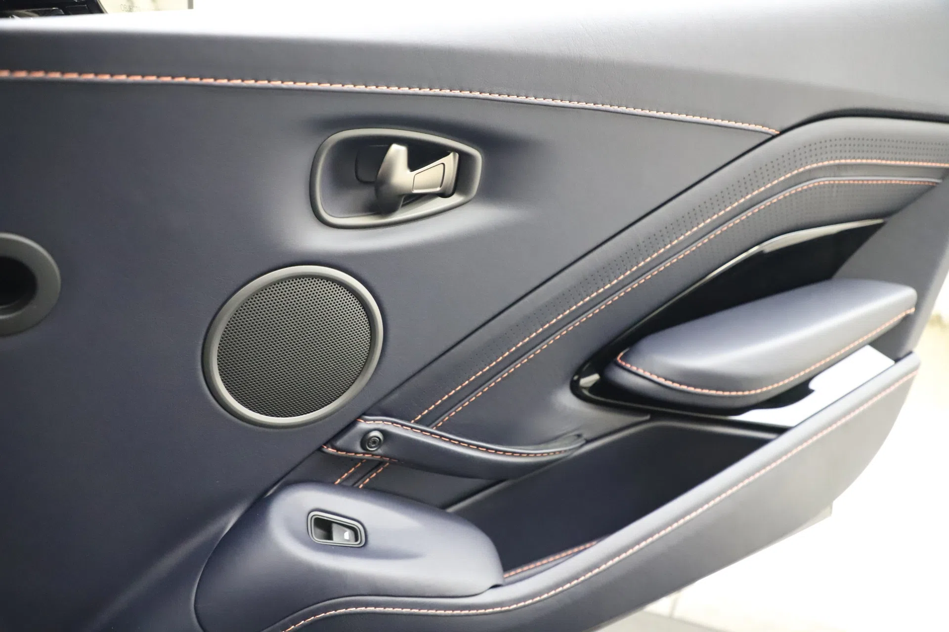 2020 Aston Martin Vantage Coupe interior, door panel, Dark Knight