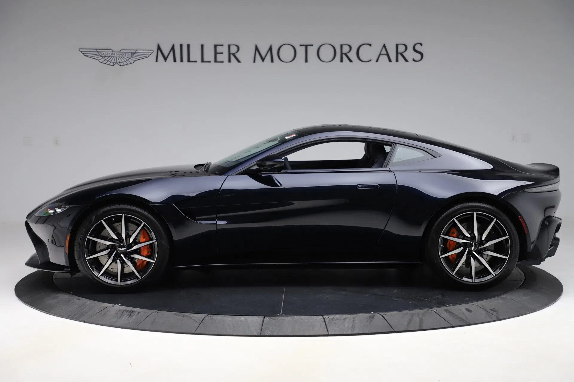 2020 Aston Martin Vantage Coupe, side profile, Ultramarine Black