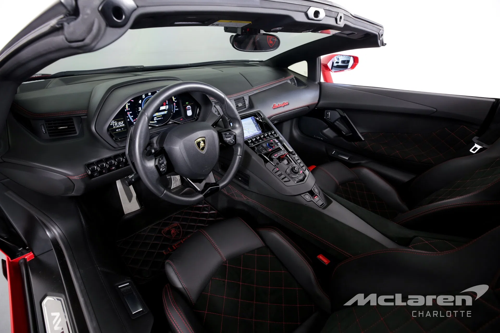 2014 Lamborghini Aventador LP 700-4 interior, dashboard, Leather Black