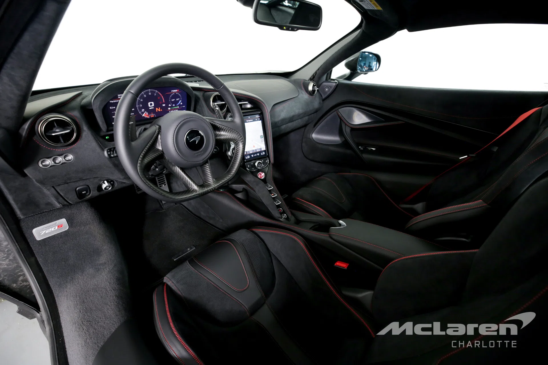 2020 McLaren 720S Performance interior, dashboard, Leather Black