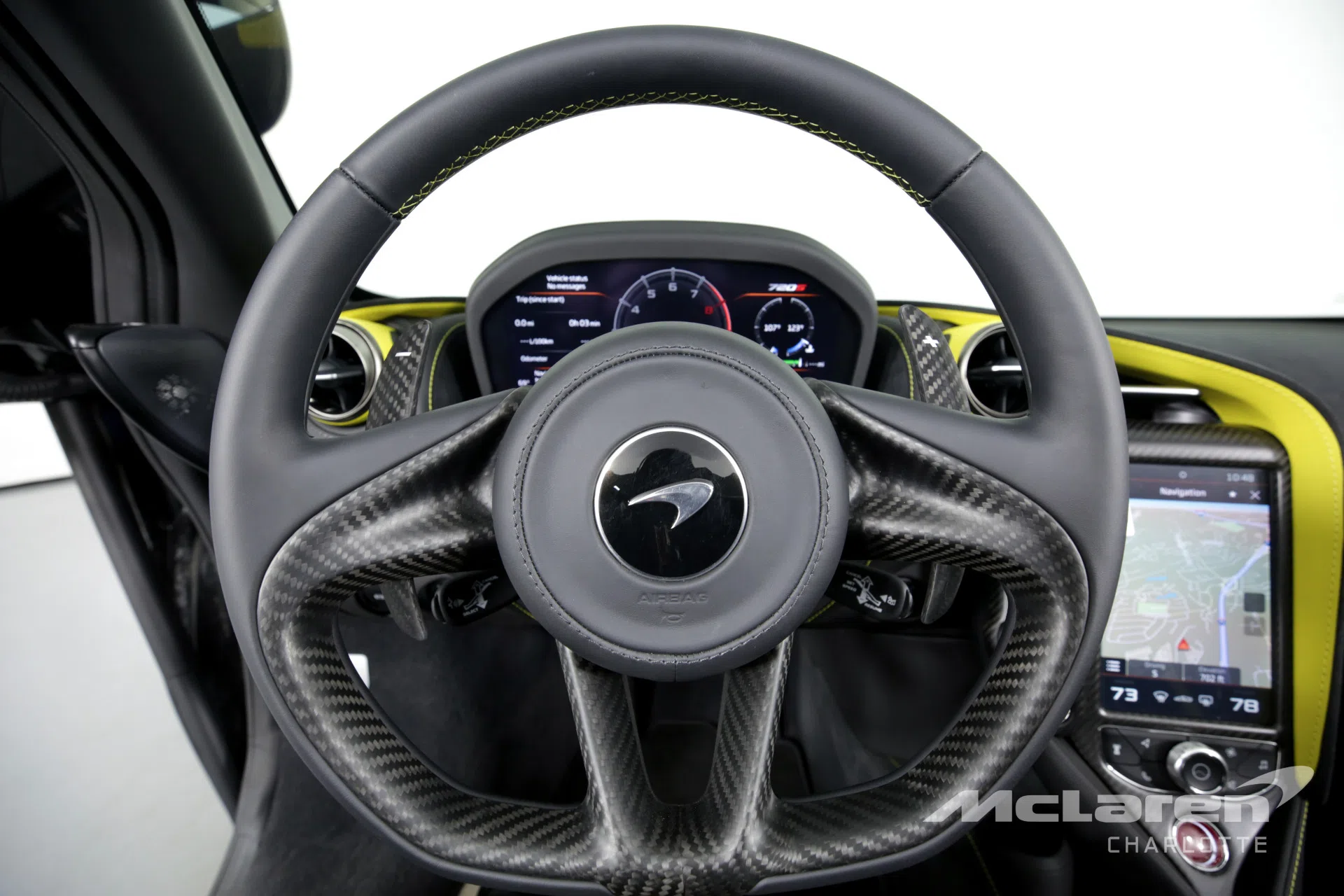 2020 McLaren 720S Spider Performance interior, steering wheel