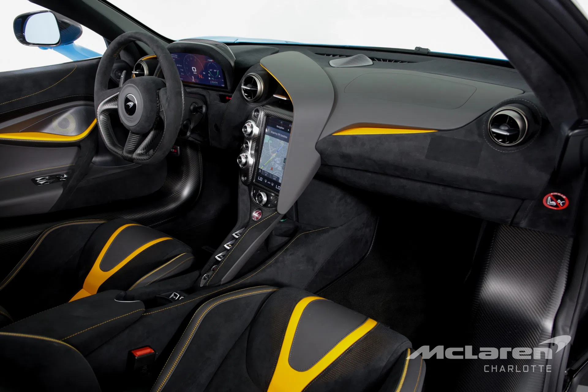 2020 McLaren 720S Spider Performance interior, Carbon Black with & McLaren Orange