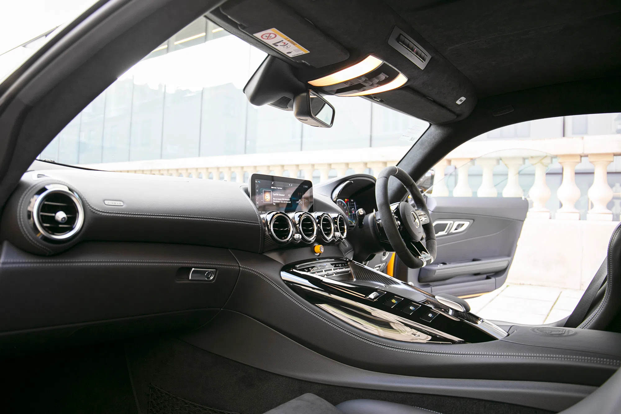 2020 Mercedes-AMG GTR PRO interior, dashboard, Leather Black