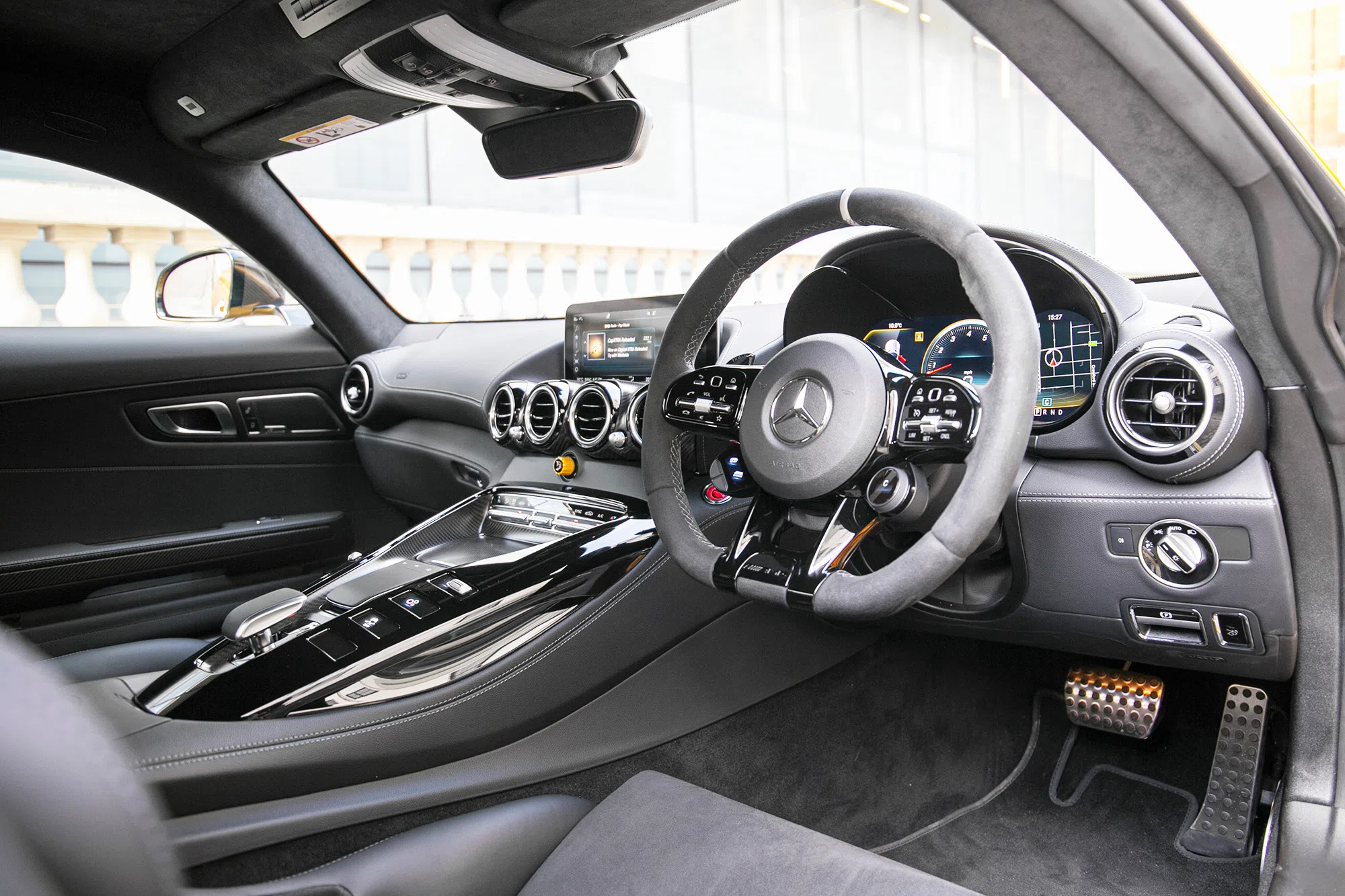 2020 Mercedes-AMG GTR PRO interior, dashboard, Leather Black