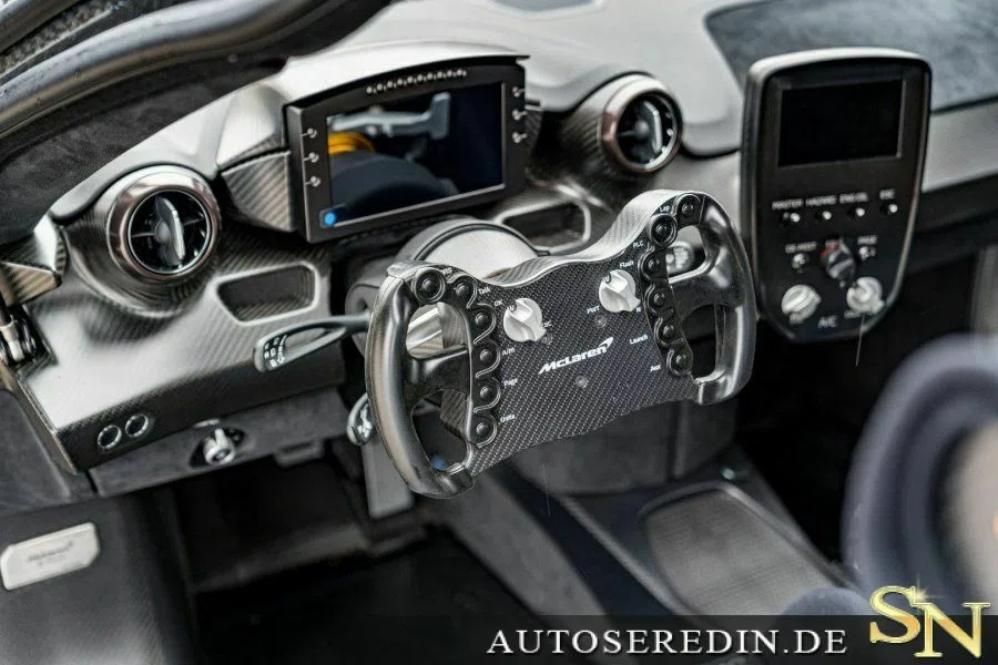 2020 McLaren Senna GTR LIMITED EDITION 1OF75 interior, Black | Alcantara
