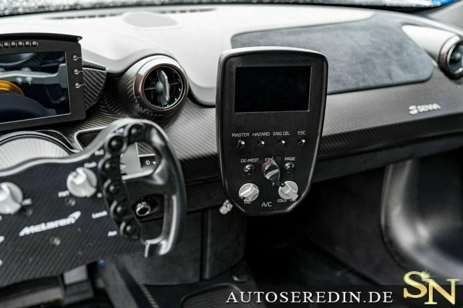 2020 McLaren Senna GTR LIMITED EDITION 1OF75 interior, Black | Alcantara