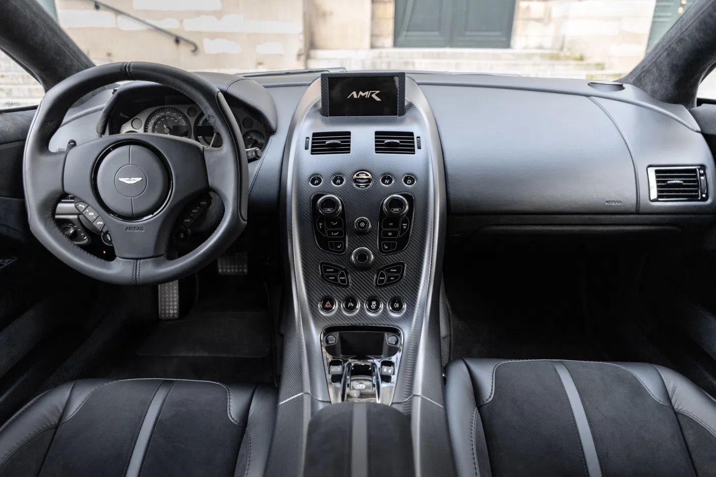 2019 Aston Martin Rapide AMR interior, dashboard, Cuir alcantara noir