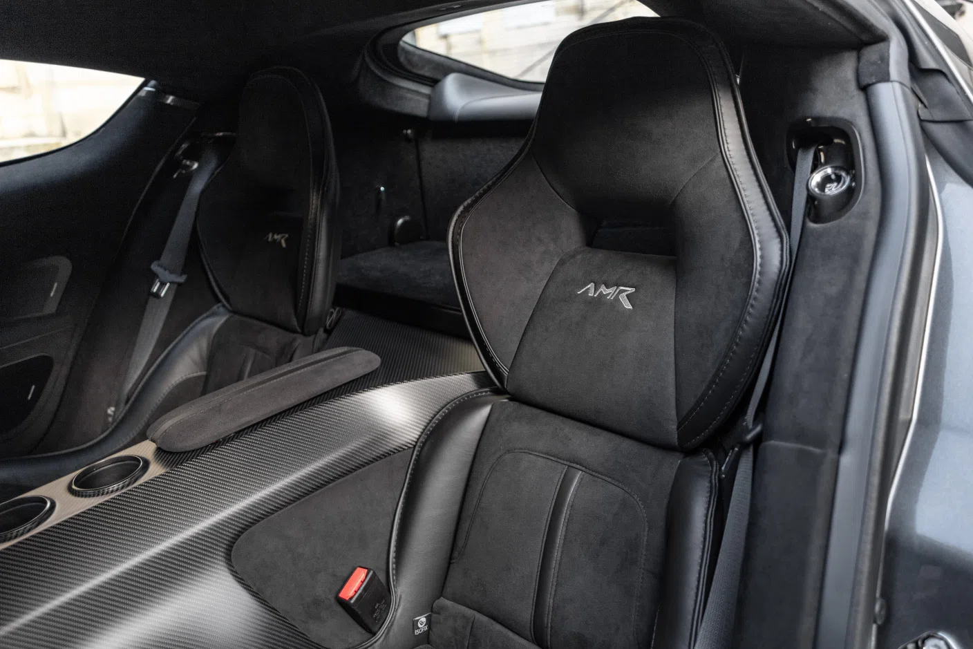 2019 Aston Martin Rapide AMR interior, seats, Cuir alcantara noir