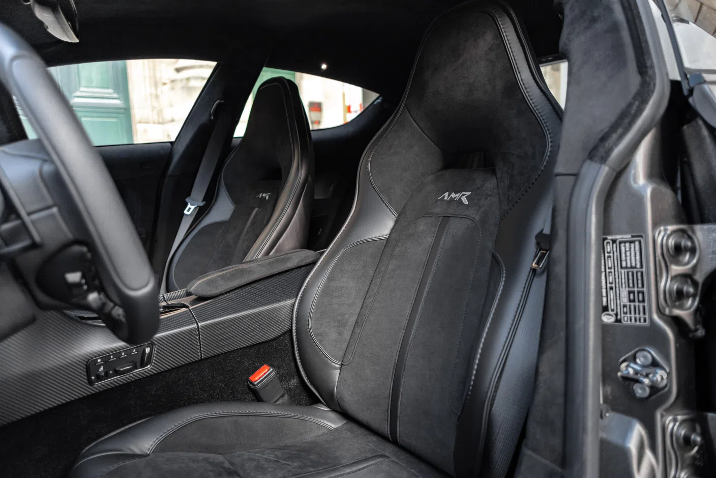 2019 Aston Martin Rapide AMR interior, seats, Cuir alcantara noir