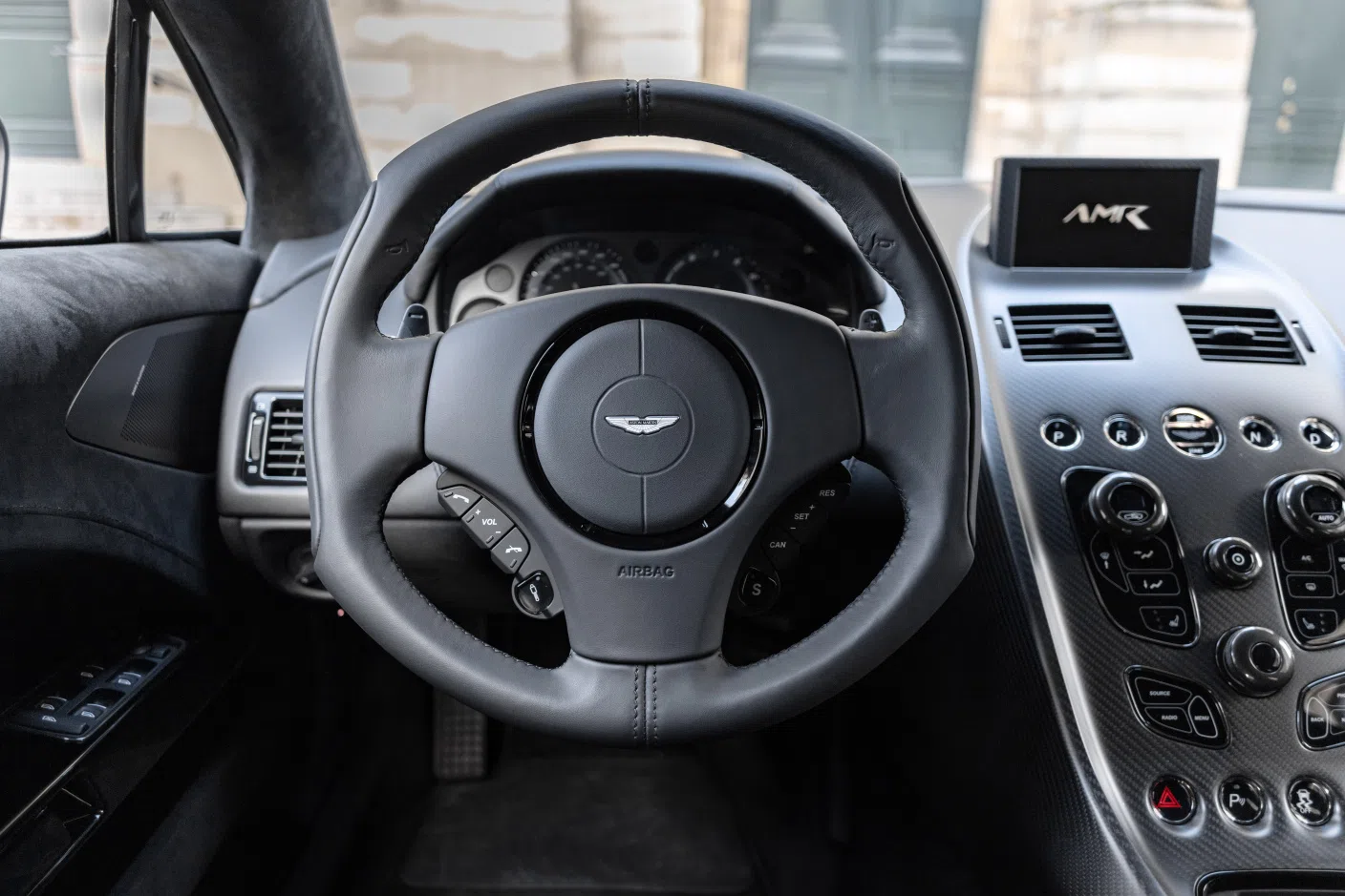 2019 Aston Martin Rapide AMR interior, Cuir alcantara noir