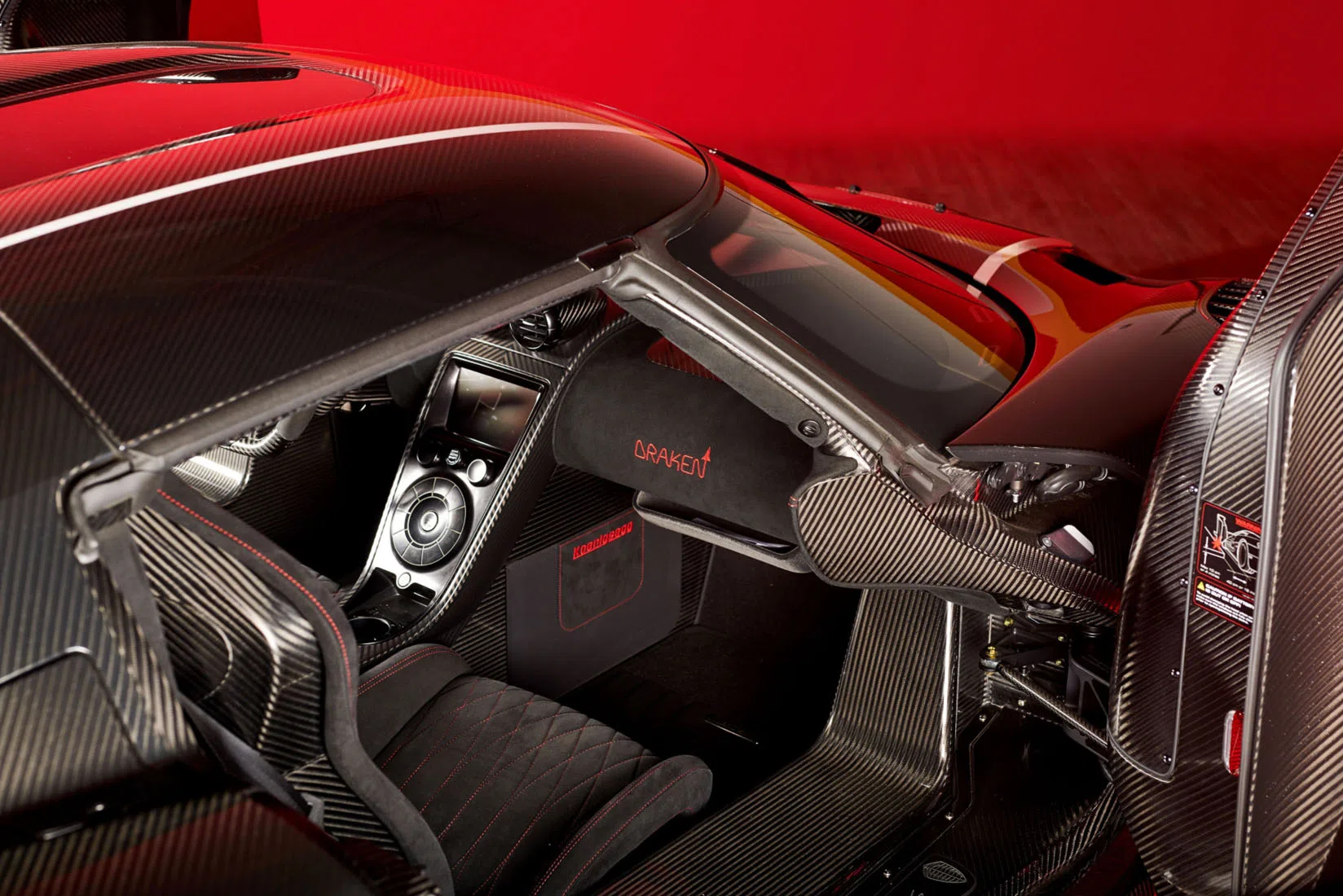 2018 Koenigsegg Agera RS Draken interior, Black