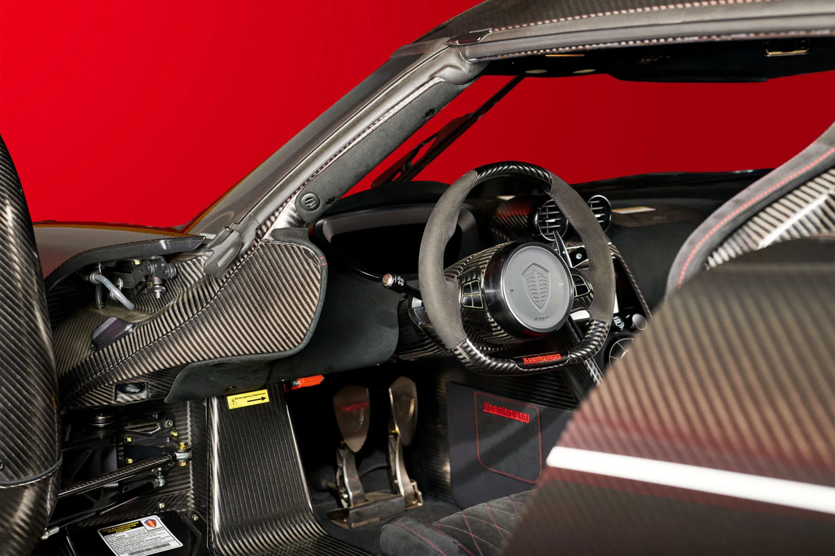 2018 Koenigsegg Agera RS Draken interior, dashboard, Black