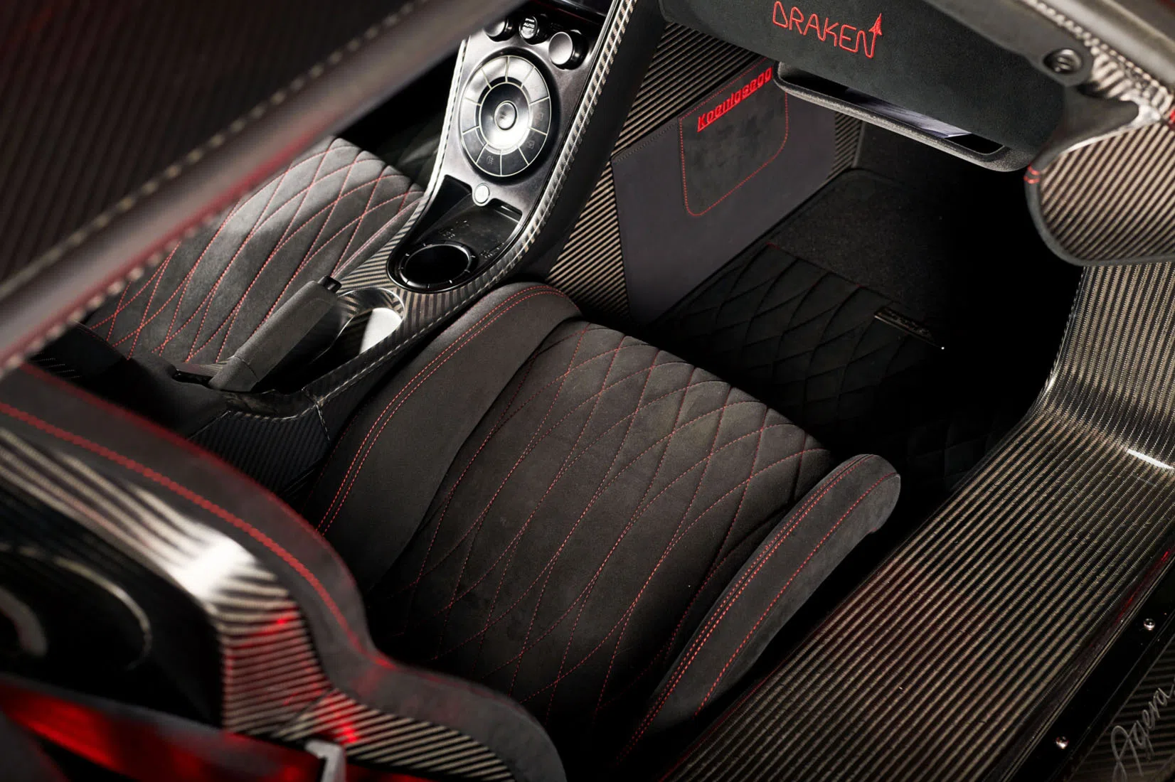 2018 Koenigsegg Agera RS Draken interior, Black