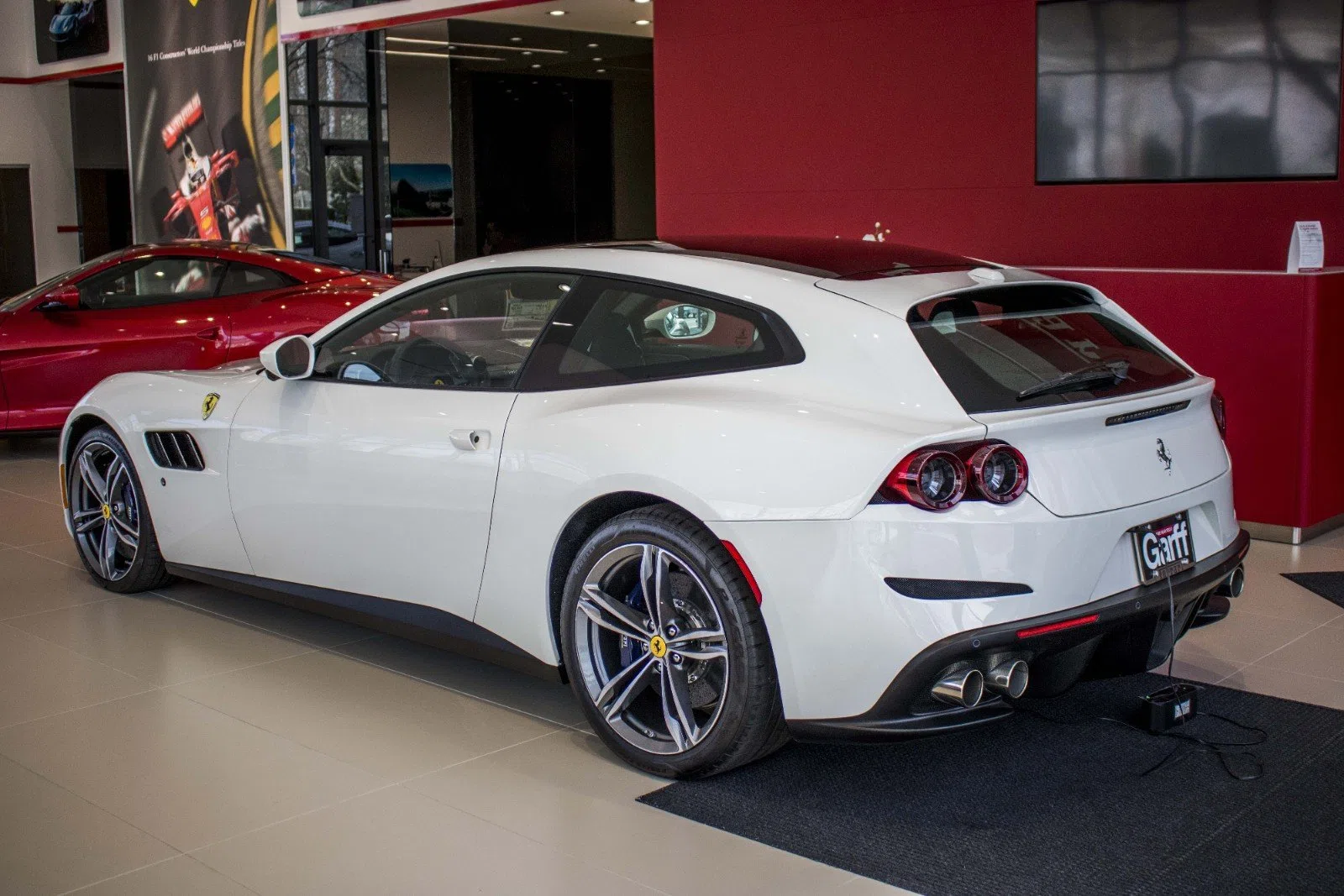 Ferrari GTC4Lusso V12 for sale, exterior, Bianco Avus