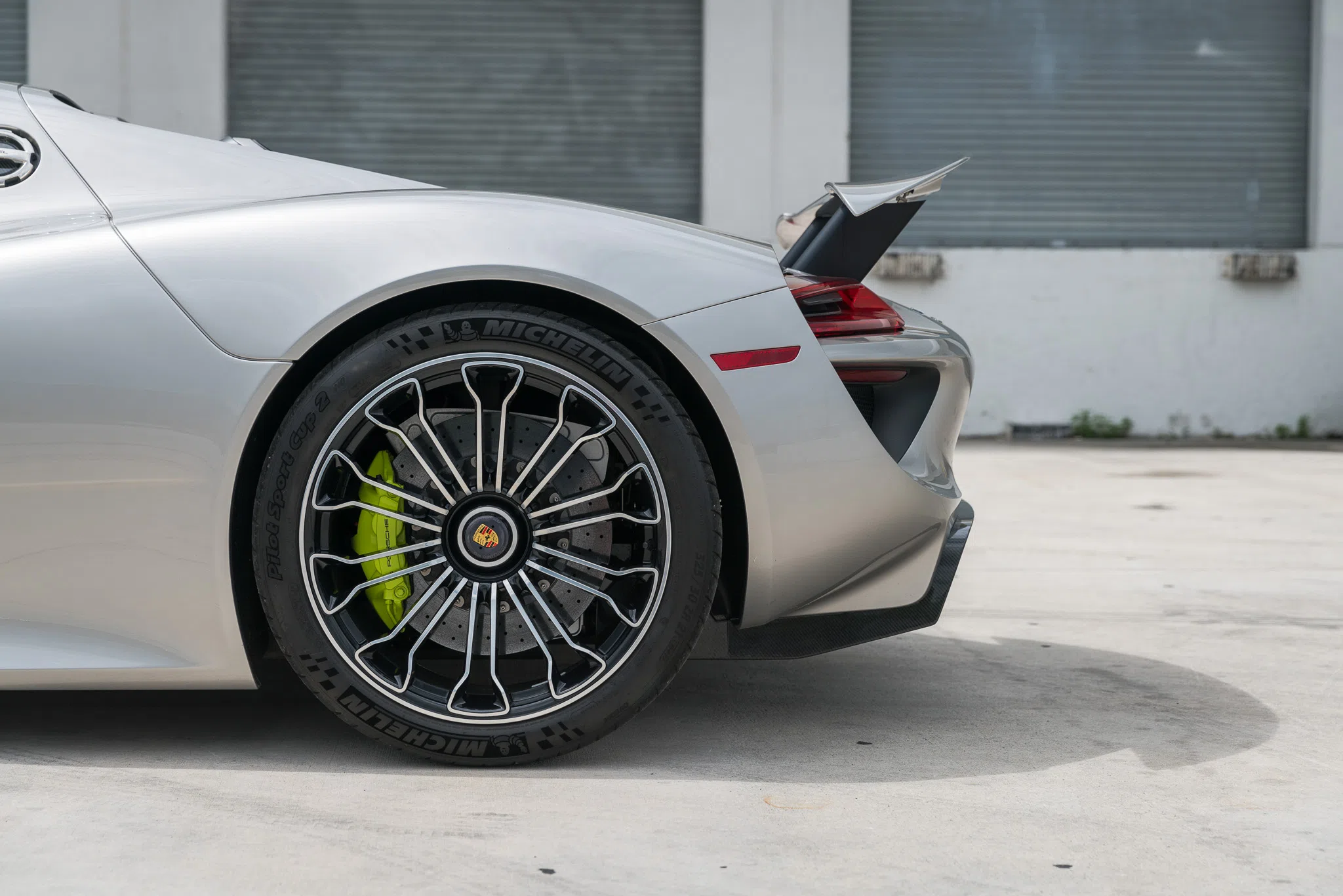 2015 Porsche 918 Spyder for sale, exterior, GT Silver