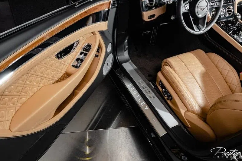 2020 Bentley Continental GT First Edition interior, door panel, Leather Brown