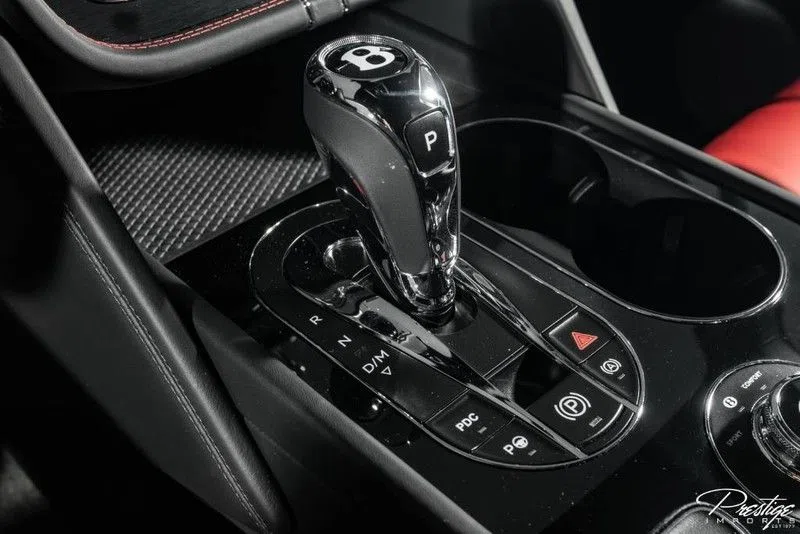 2018 Bentley Bentayga interior, center console, Leather Black