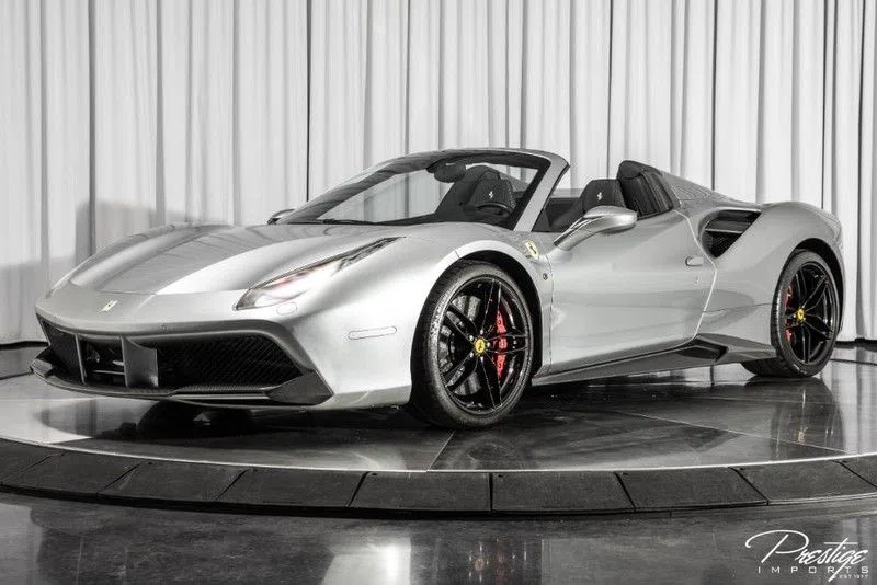 2018 Ferrari 488 Spider for sale, exterior, Grigio Titanio Metallizzato Metallic