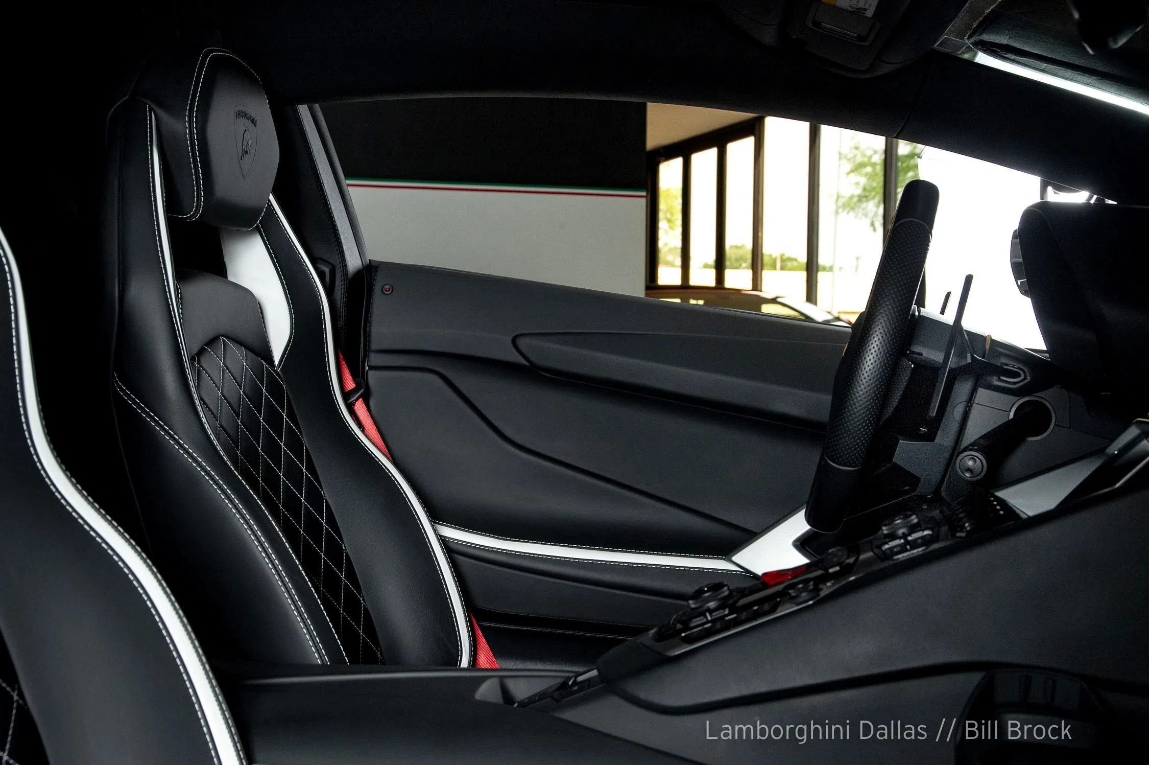2018 Lamborghini Aventador S interior, seats, Nero Ade