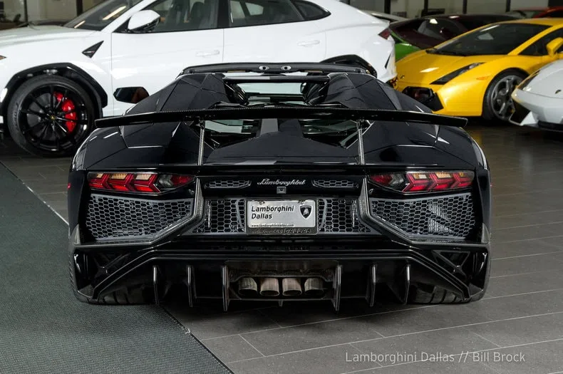 2017 Lamborghini Aventador SV LP750-4 Roadster for sale, exterior, Nero Aldebaran