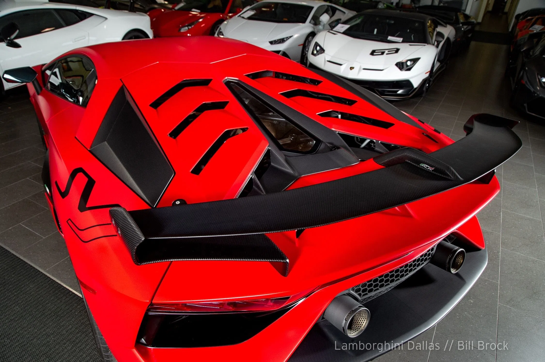 2019 Lamborghini Aventador SVJ for sale, exterior, Rosso Mimir