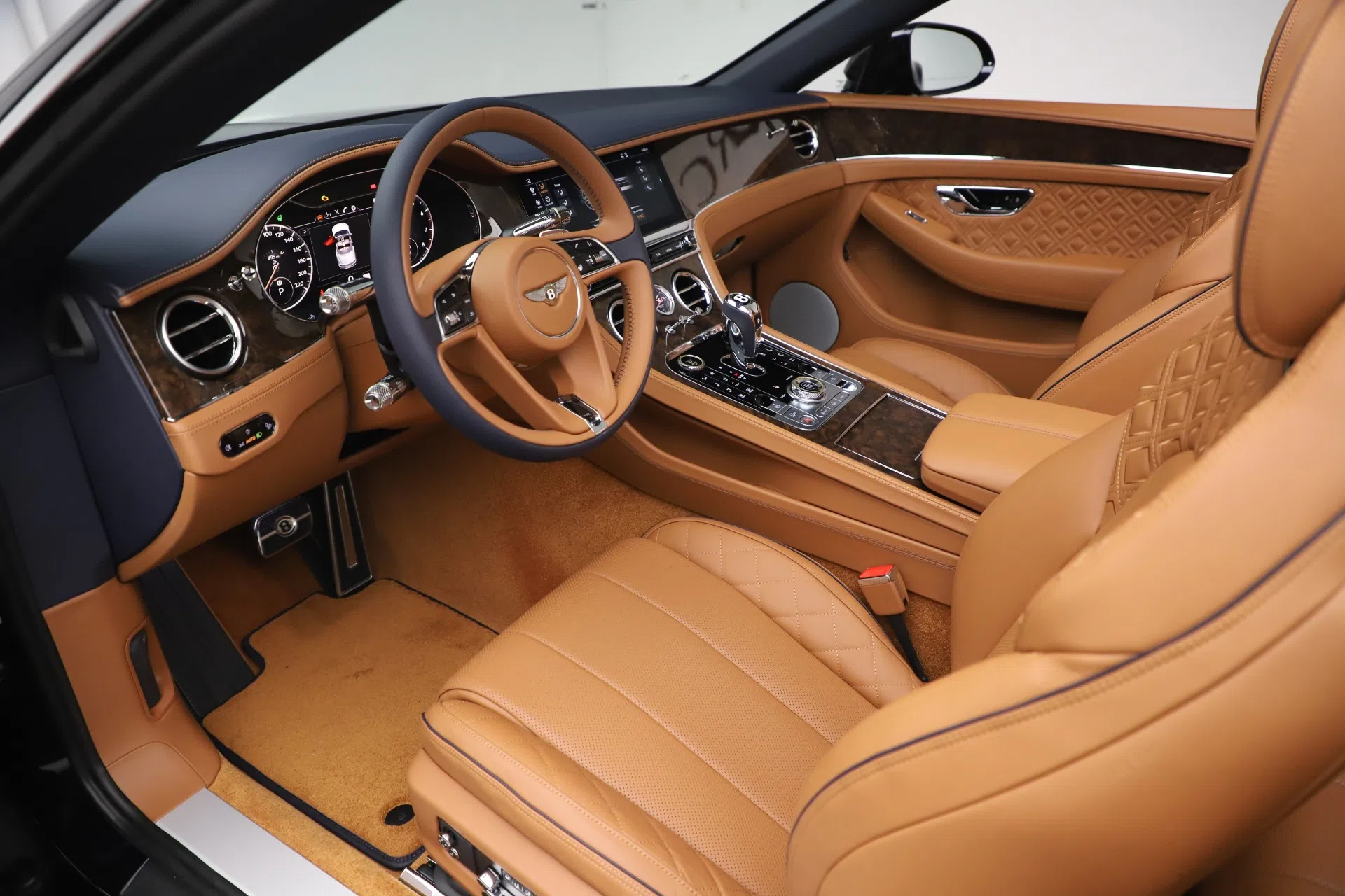 2020 Bentley Continental GTC W12 interior, dashboard, Saddle