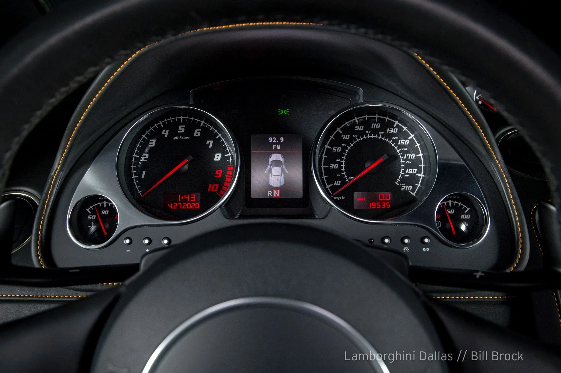 2012 Lamborghini Gallardo LP550-2 interior, Nero Perseus