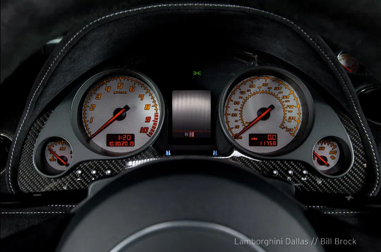 2011 Lamborghini Gallardo LP570-4 Performante Spyder interior, Alcantara