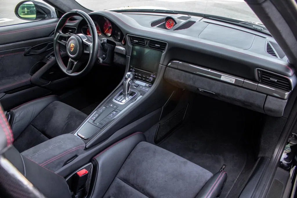 2018 Porsche 911 GT2 RS Coupe interior, dashboard, Leather Black
