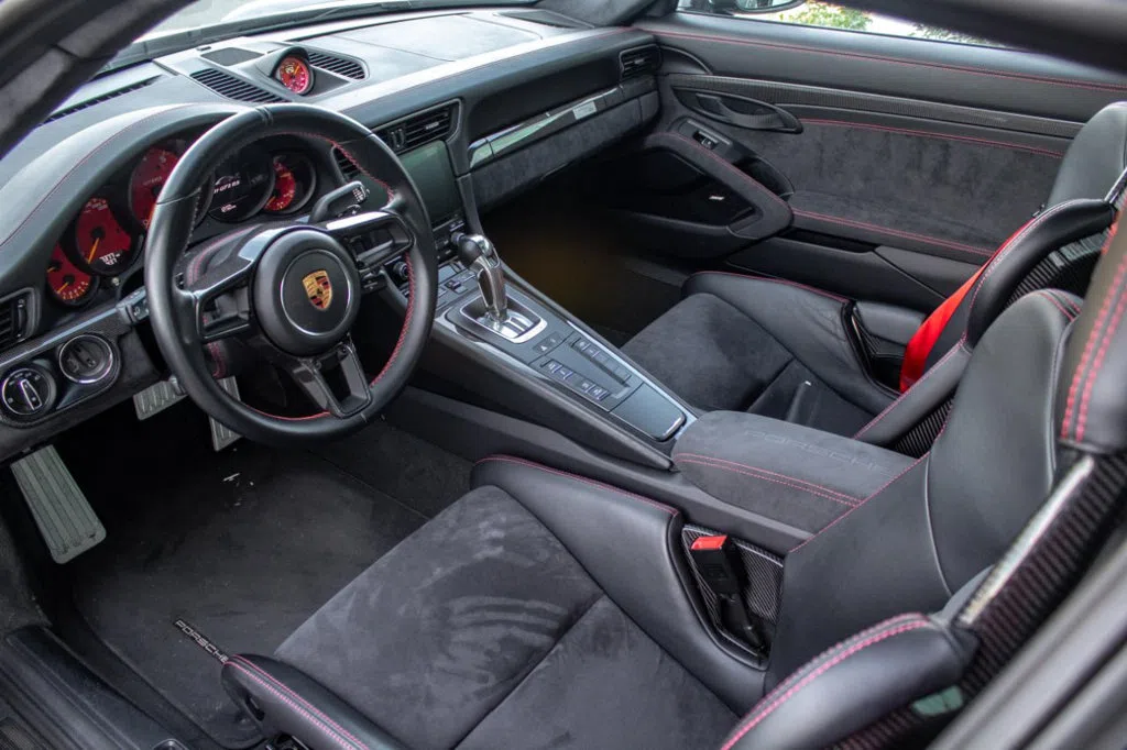 2018 Porsche 911 GT2 RS Coupe interior, Leather Black