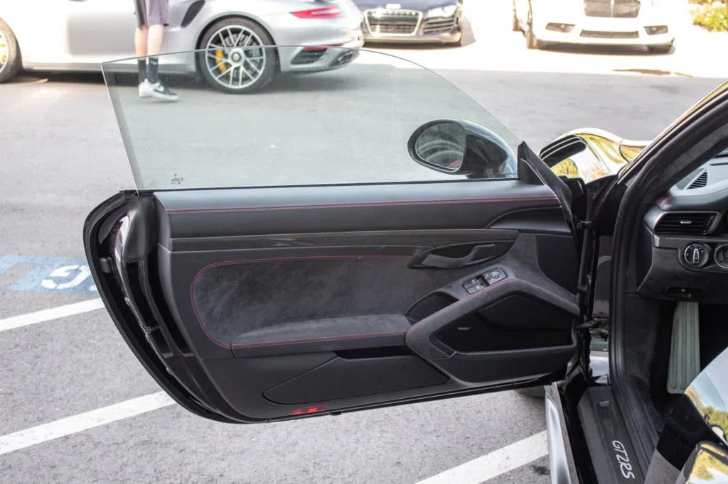 2018 Porsche 911 GT2 RS Coupe interior, door panel, Leather Black