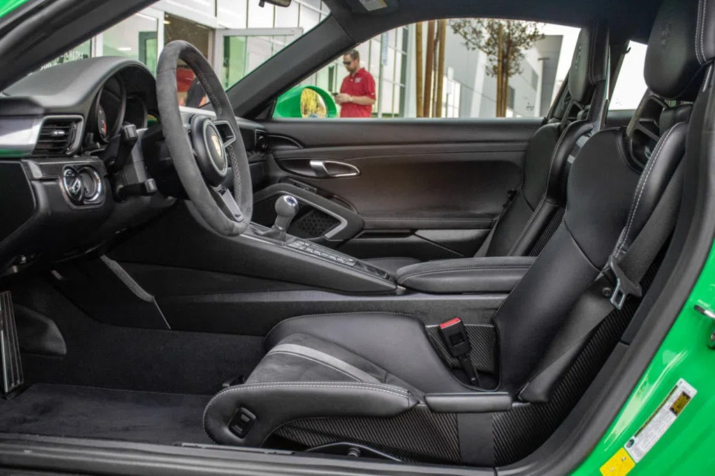 2018 Porsche 911 GT3 Coupe interior, Black Leather/Suede