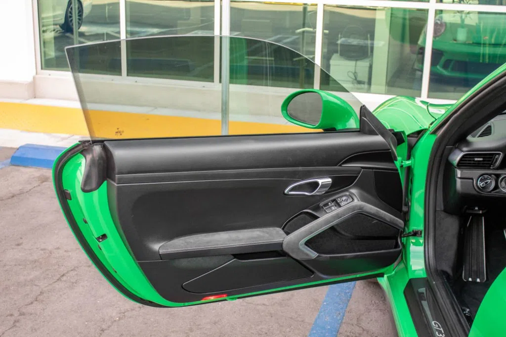 2018 Porsche 911 GT3 Coupe interior, door panel, Black Leather/Suede