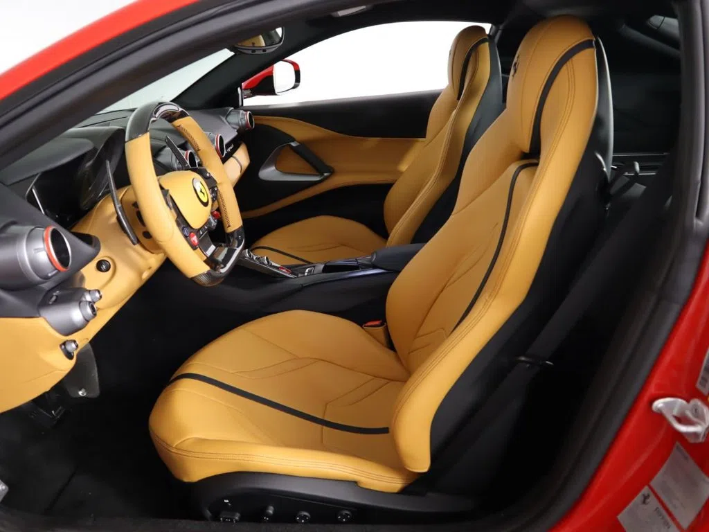 2018 Ferrari 812 Superfast interior, seats, Beige Tradizione Leather