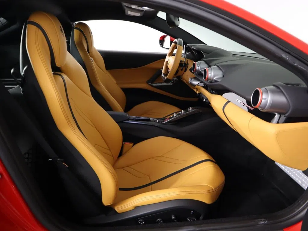 2018 Ferrari 812 Superfast interior, seats, Beige Tradizione Leather