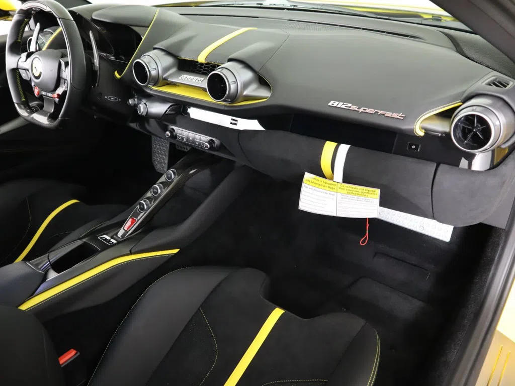 2019 Ferrari 812 Superfast interior, Black Leather