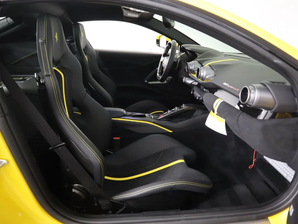 2019 Ferrari 812 Superfast interior, seats, Black Leather