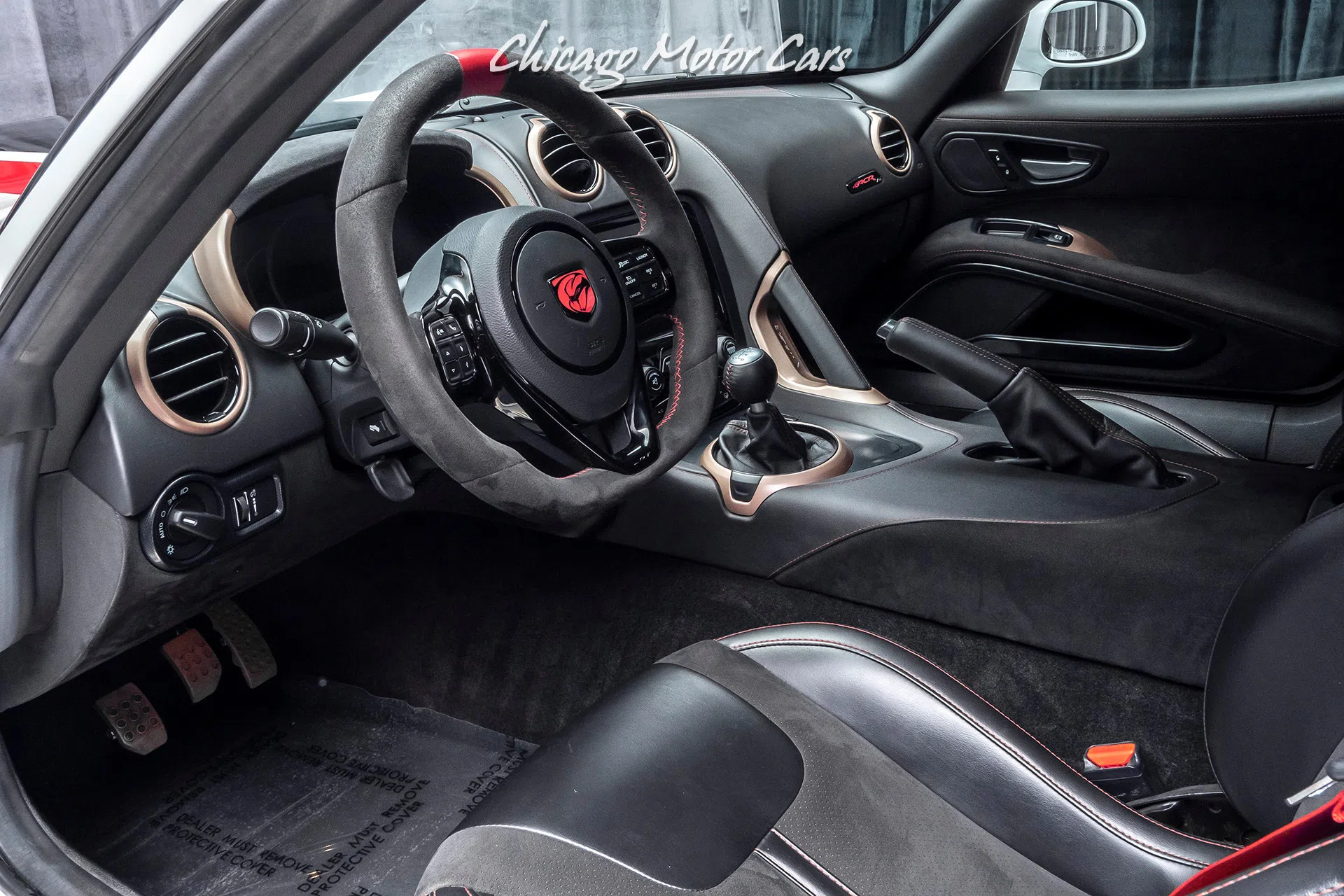2016 Dodge Viper ACR interior, BLACK